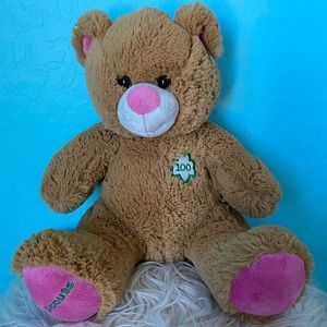 Build A Bear Girl Scout 100th Anniversary Plush Brown Pink Teddy Bear